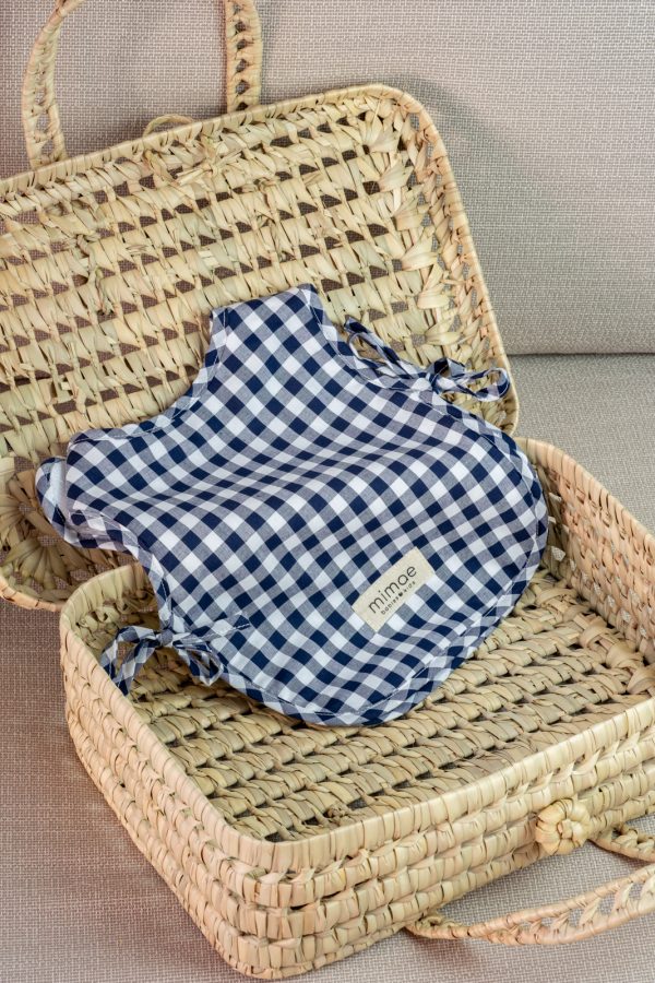 Babero Classic Vichy Navy - Imagen 2