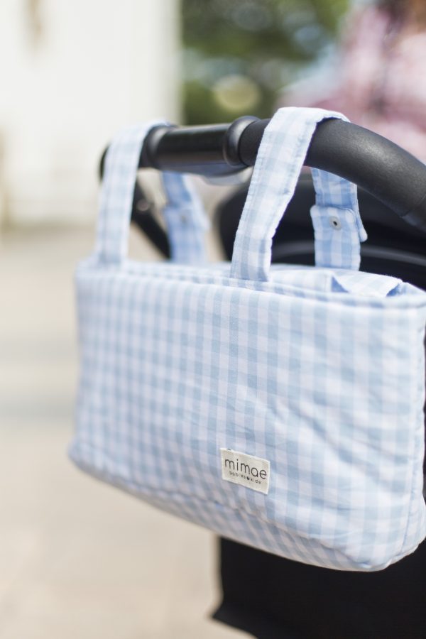 Bolso Mini Vichy Azul Claro - Imagen 3