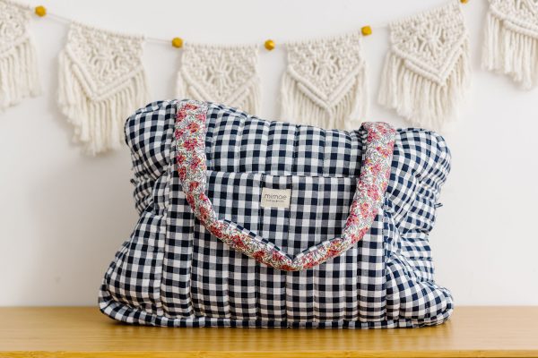 Bolso Maternidad Vichy Navy - Imagen 2