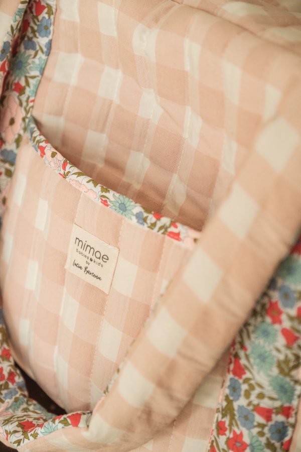 Bolso Maternidad Vichy Rosa asa Liberty Lucía - Imagen 3