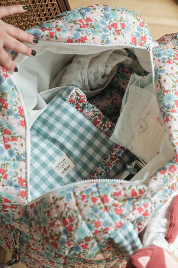 Bolso Maternidad Liberty Lucía asa Vichy Rosa - Imagen 4