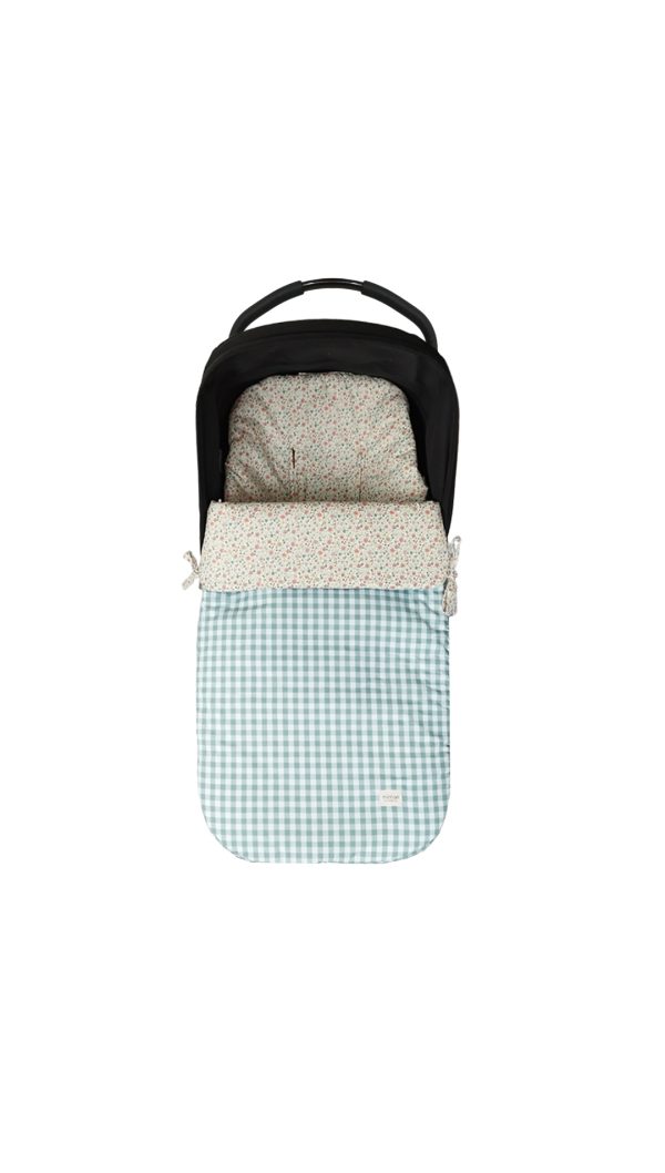 Saco Universal - Vichy Menta + Liberty Olivia - Imagen 2