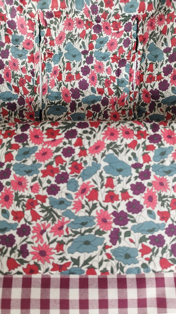 Saco Universal - Vichy Granate + Liberty Bera - Imagen 4