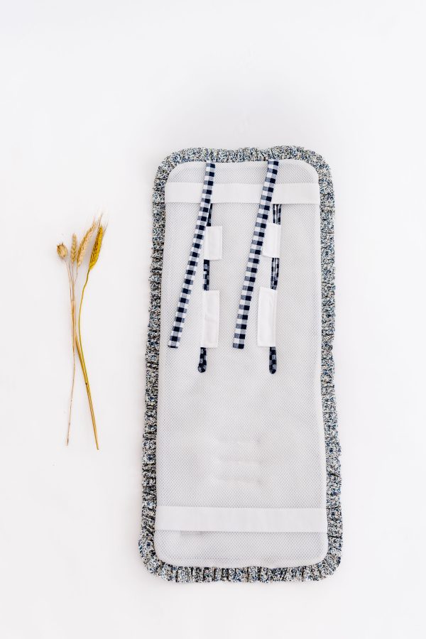 Colchoneta Volante Vichy Navy + Liberty Paul - Imagen 3