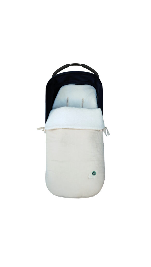 Habana Kids + Mimae Saco Universal Invierno - Bambula Ecru + Polar - Imagen 2