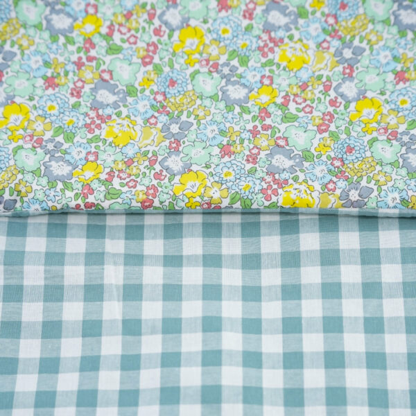 Saco Universal - Liberty Martine + Vichy Menta - Imagen 2