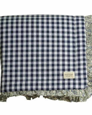 Manta Vichy navy con volante Paul