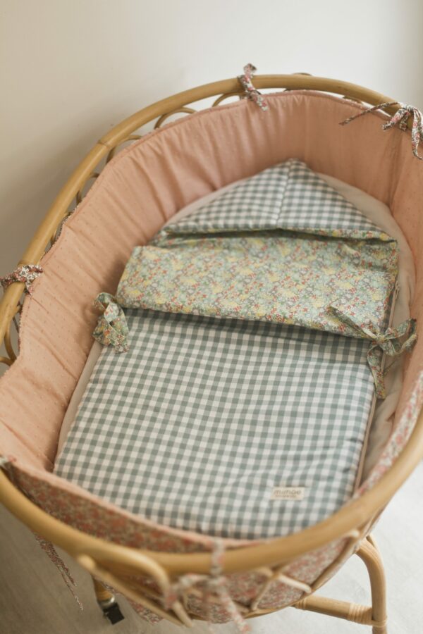 Saco Capazo Liberty Martine y Vichy Menta - Imagen 2