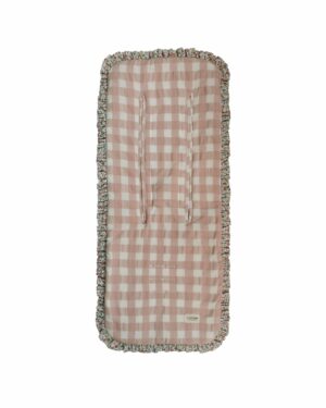 Colchoneta Volante Vichy Rosa + Olivia