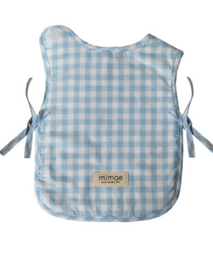 Babero Classic Vichy Azul Claro