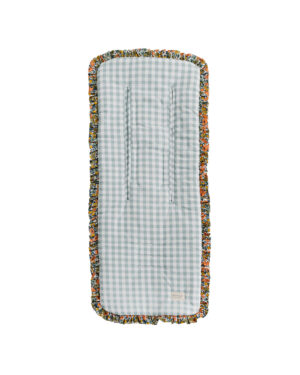 Colchoneta Volante Vichy Menta + Liberty Mae
