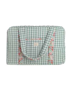 Bolso Maternidad Vichy Menta asa Liberty Lucía
