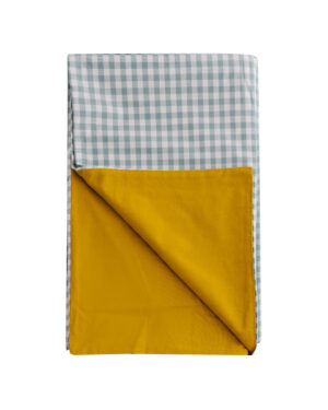 Funda Nórdica Cama Vichy Musgo + Mostaza