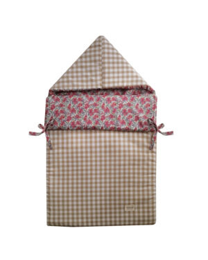 Saco capazo Malen y Vichy Beige