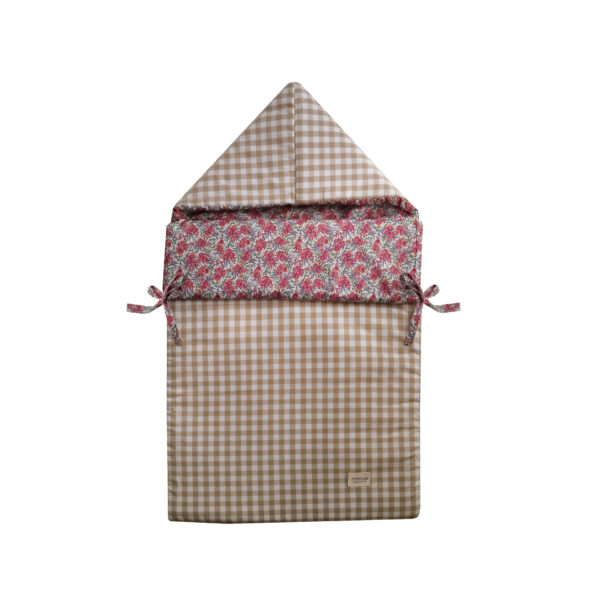 Saco capazo Liberty Malen y Vichy Beige