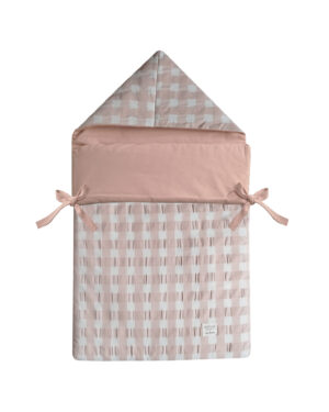 Saco Capazo Vichy Rosa y Rosa