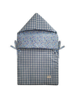 Saco Capazo Liberty Azuli y Vichy Azul