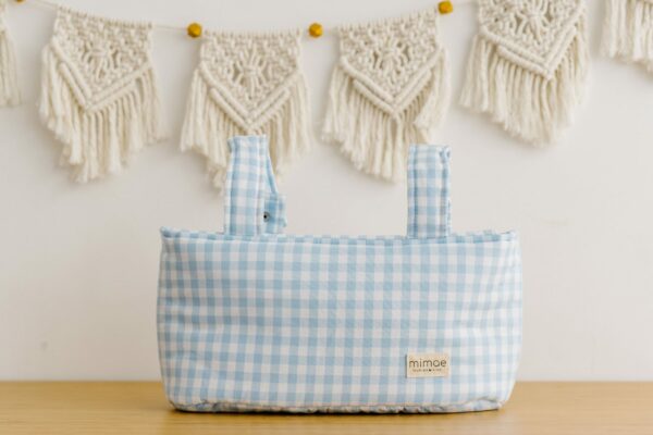 Bolso Mini Vichy Azul Claro - Imagen 4