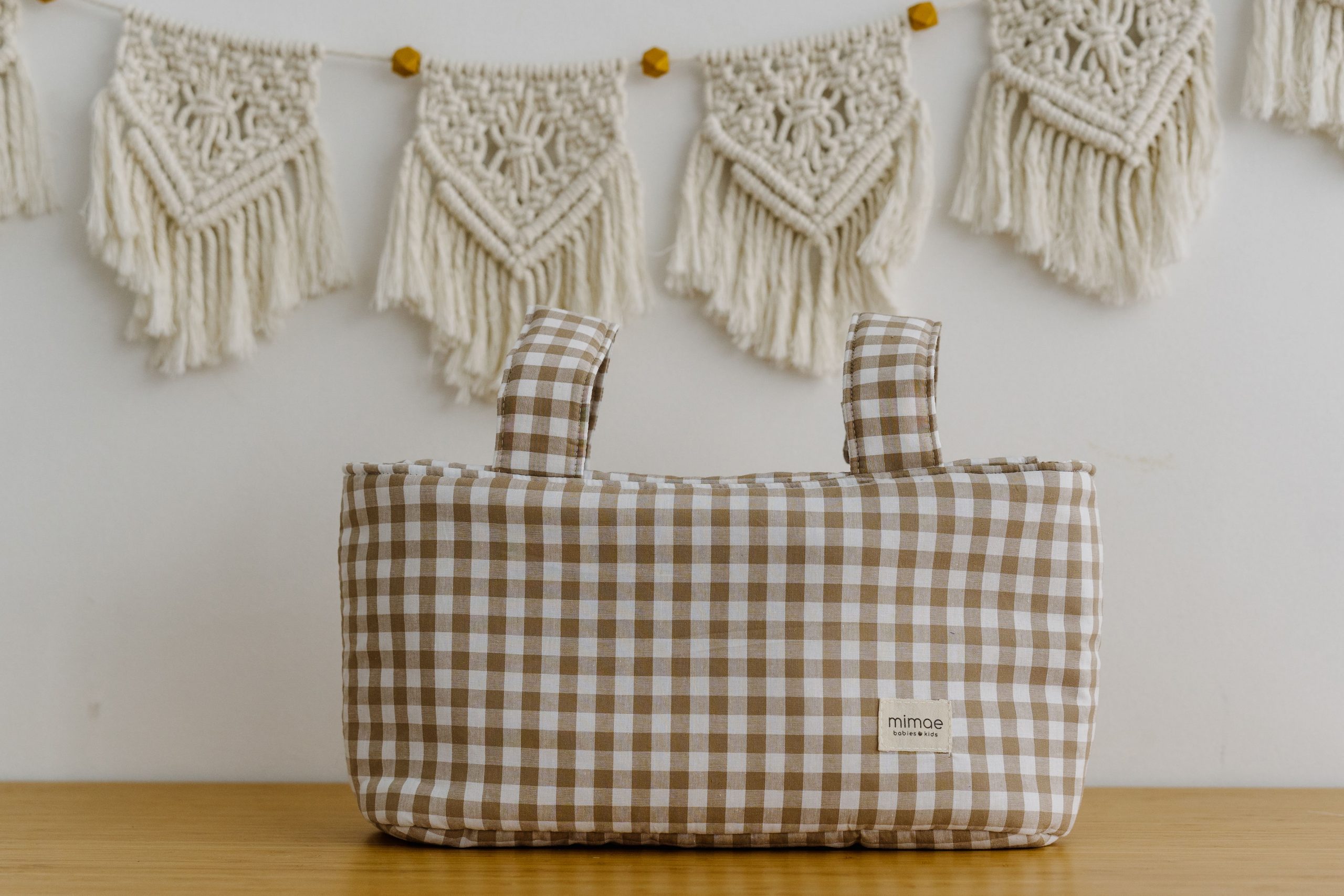 Bolso Mini Vichy Beige - Imagen 2