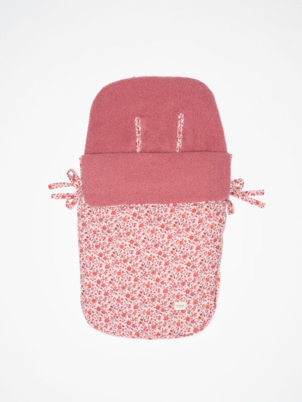 Saco universal invierno Flora+borrego rosa - Imagen 2