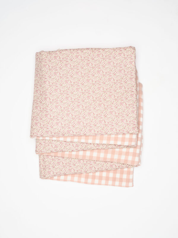 Juego de chichonera y funda nórdica Nikole y Vichy Rosa