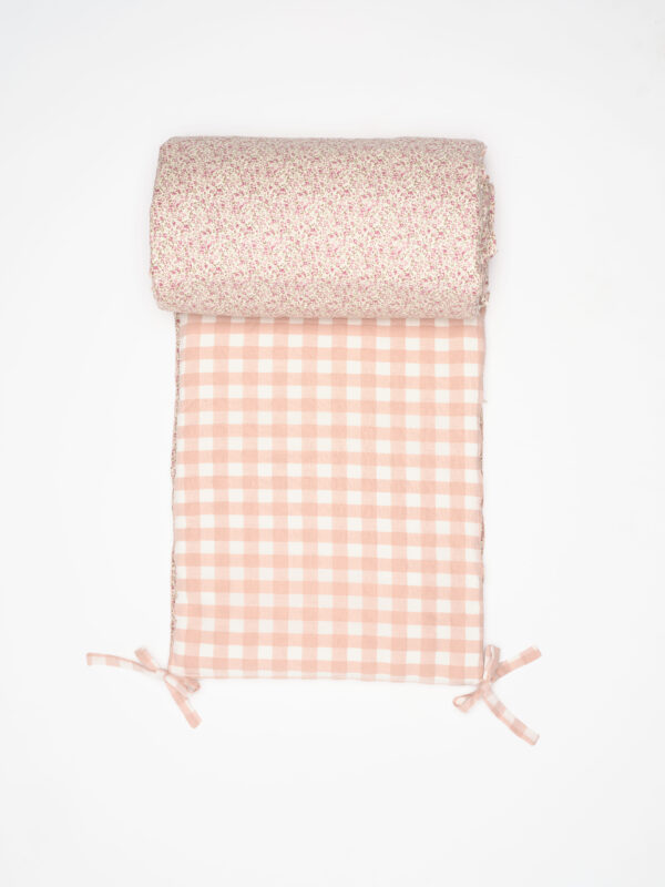 Juego de chichonera y funda nórdica Nikole y Vichy Rosa - Imagen 2