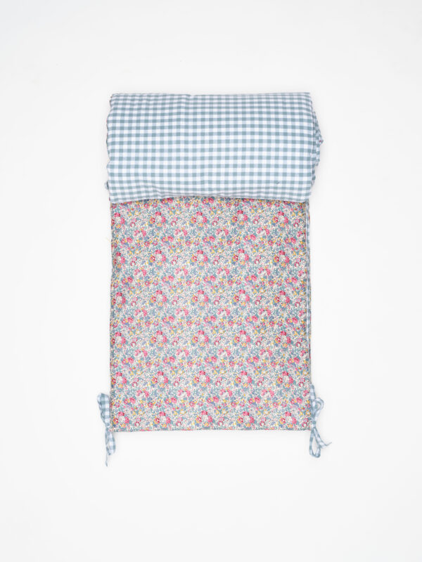 Juego de chichonera y funda nordica Matilda y vichy menta - Imagen 2