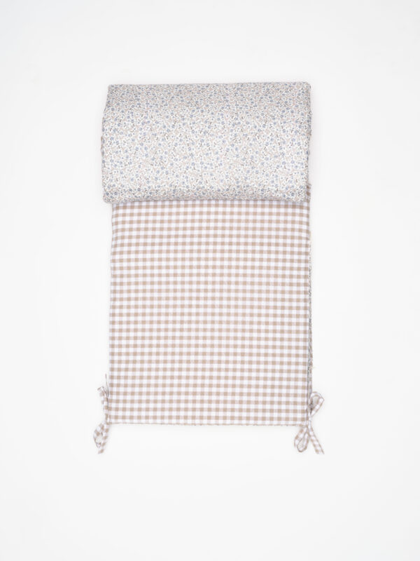 Juego de chichonera y funda nórdica Luken y vichy beige - Imagen 2