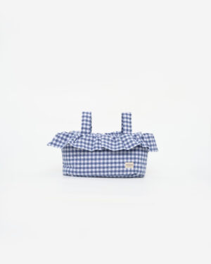 Bolso volante vichy azul