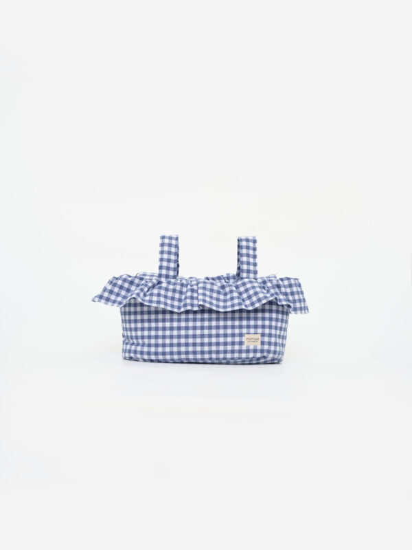 Bolso volante vichy azul