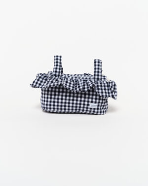 Bolso volante vichy navy