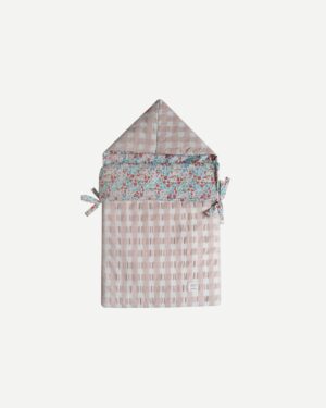 Saco Capazo Liberty Lucia y Vichy rosa