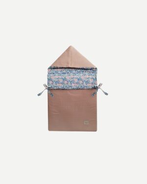 Saco Capazo Mara Azul y Plumeti Rosa